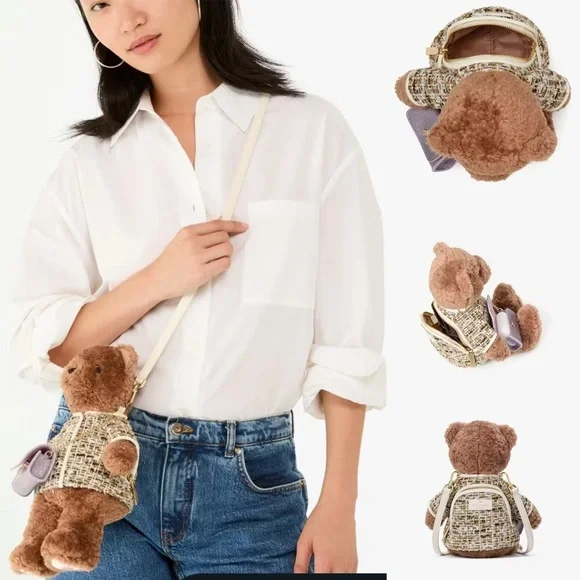 NWT- Kate Spade Oh What Fun 3D Teddy Bear Crossbody